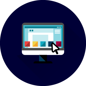 Agencia SEO; icono que muestra la selección de los aspectos característicos para el diseño web