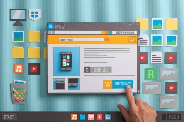 Imagen de una página web en pantalla como parte del proceso de cómo posicionar mi sitio web en internet.