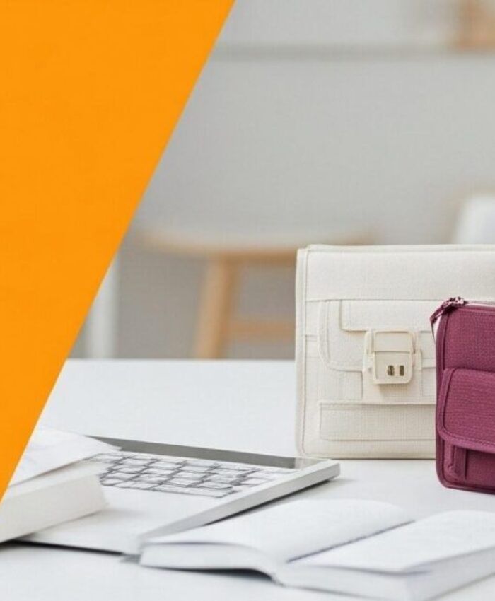 Banner para representar ChatGPT Shopping vs. Google Shopping donde aparece la mano de una mujer escogiendo el bolso que desea comprar.