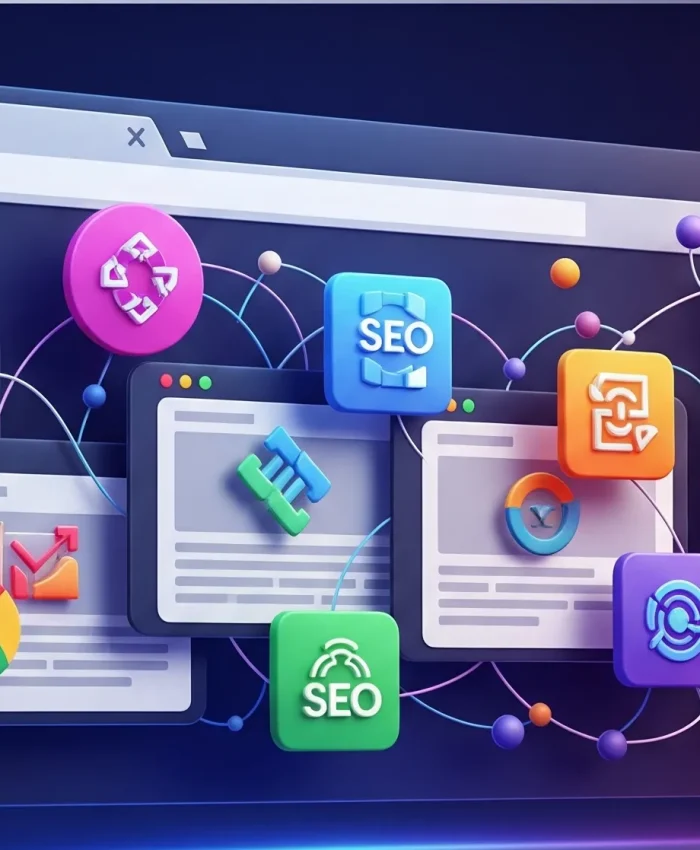 Banner en donde se observan varias extensiones SEO especializadas.
