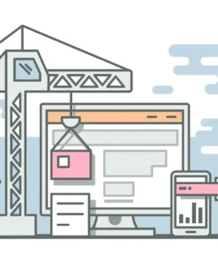 Gráfico que ilustra cómo posicionar mi sitio web en internet mediante la construcción de una estructura optimizada.