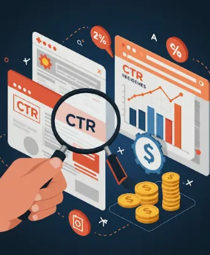Gráfico ilustrativo que muestra el impacto del CTR en el marketing digital y la optimización de campañas.