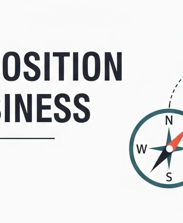 Un banner con diseño profesional que resalta la importancia de las estrategias de posicionamiento para un negocio.